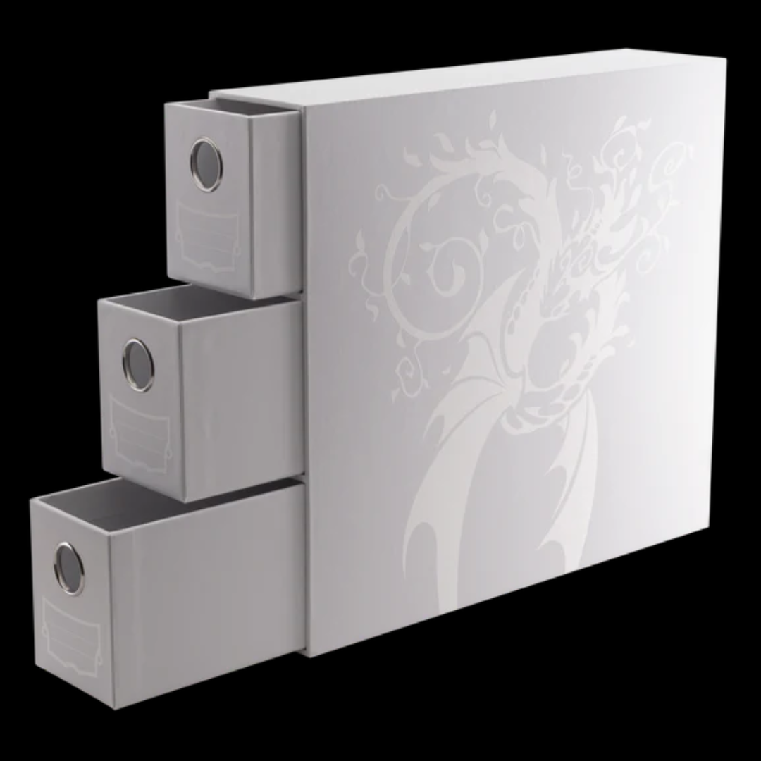 Dragon Shield Storage: Fortress Card Drawers Verticle 3 XL - White
