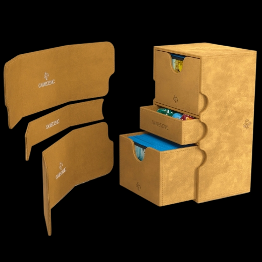 GAMEGENIC: STRONGHOLD DECK BOX 200+ XL CONVERTIBLE (SAND)
