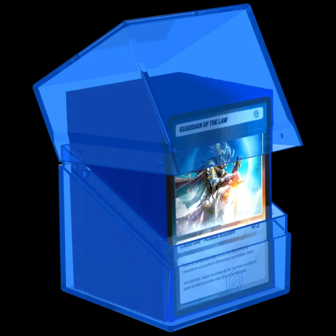 Boulder 100+ Clear Deck Box - Sapphire Blue