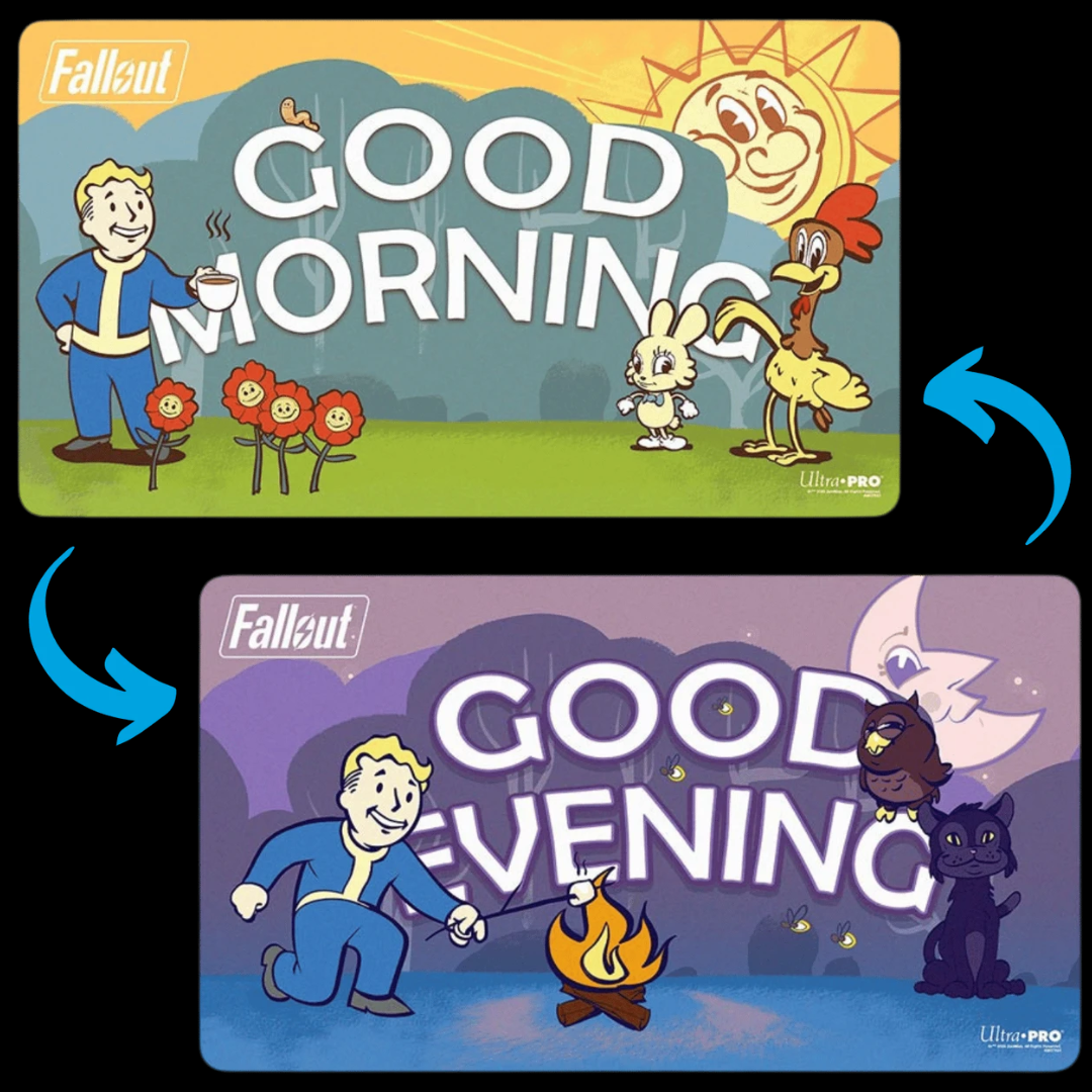Fallout Double Sided Playmat - Good Morning/Good Evening