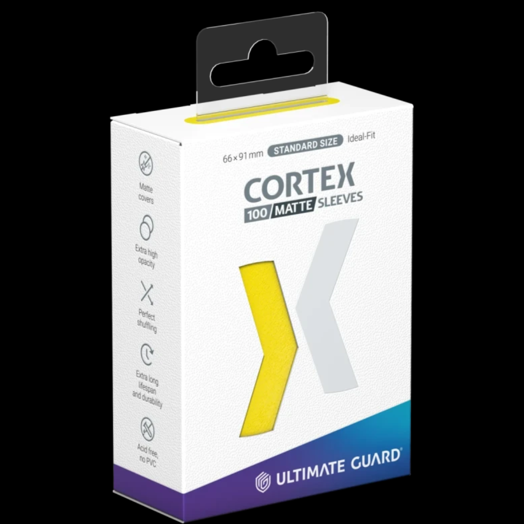 Cortex Sleeves Matte Standard Size (100) - Yellow