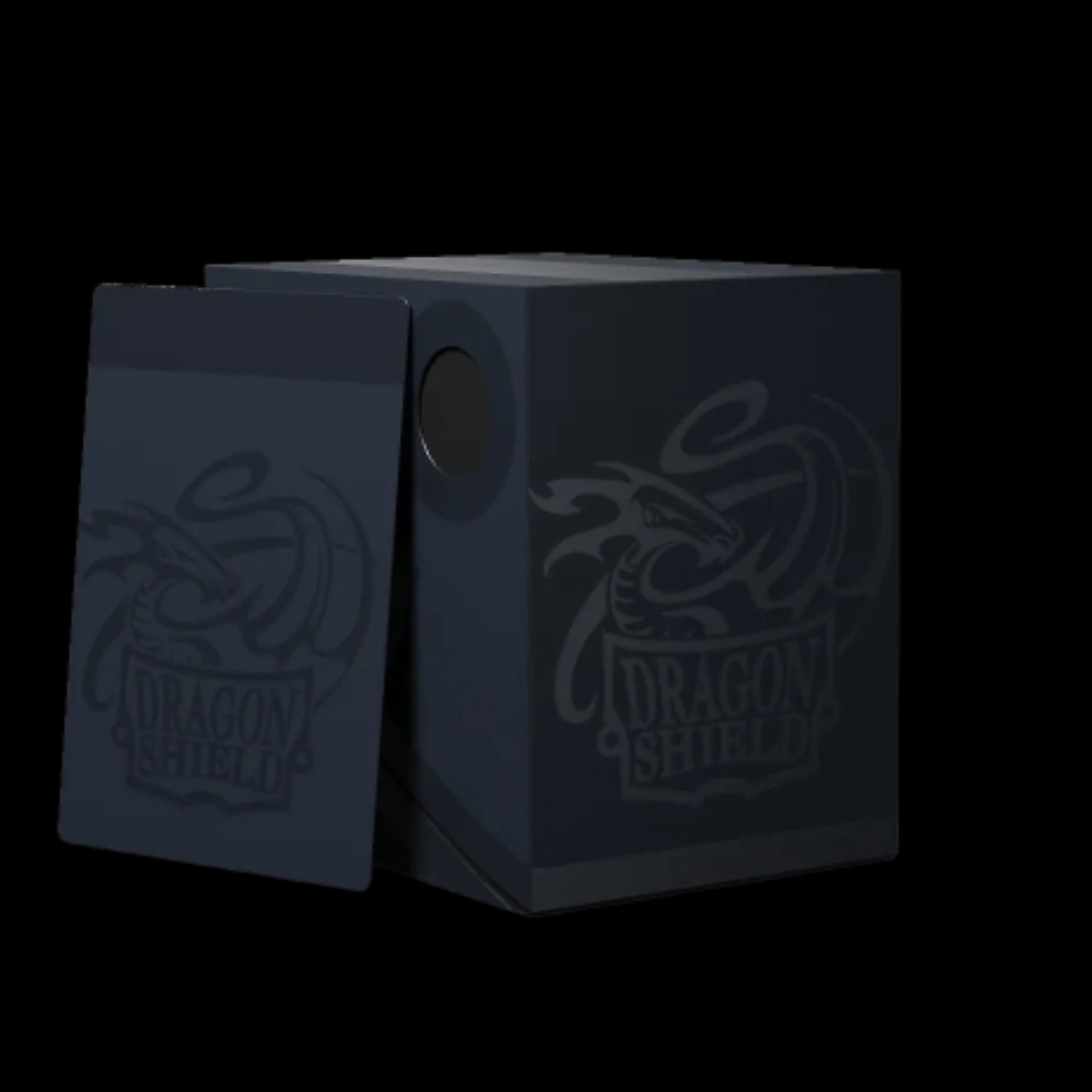 DRAGON SHIELD: DOUBLE SHELL DECK BOX: MIDNIGHT BLUE-BLACK