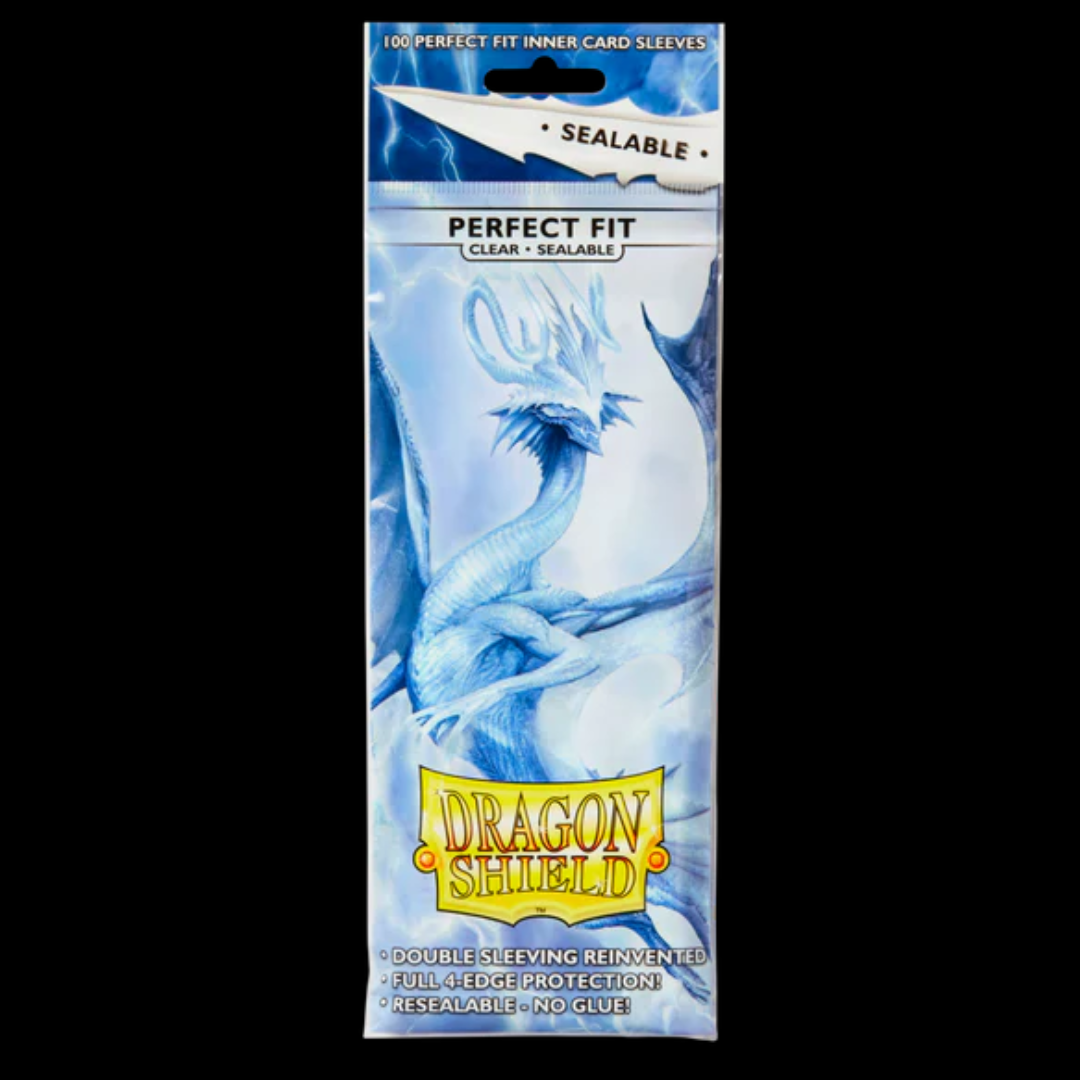 Dragon Shield Sleeves: Perfect Fit Standard Sealable - Clear 100CT (Doesn't count towards sleeve special)