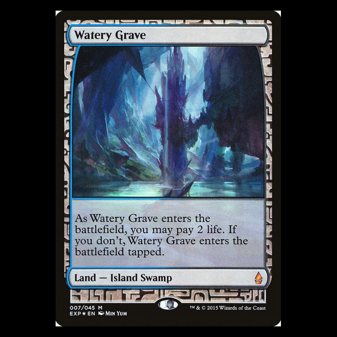 NEAR MINT FOIL Watery Grave - Zendikar Expeditions