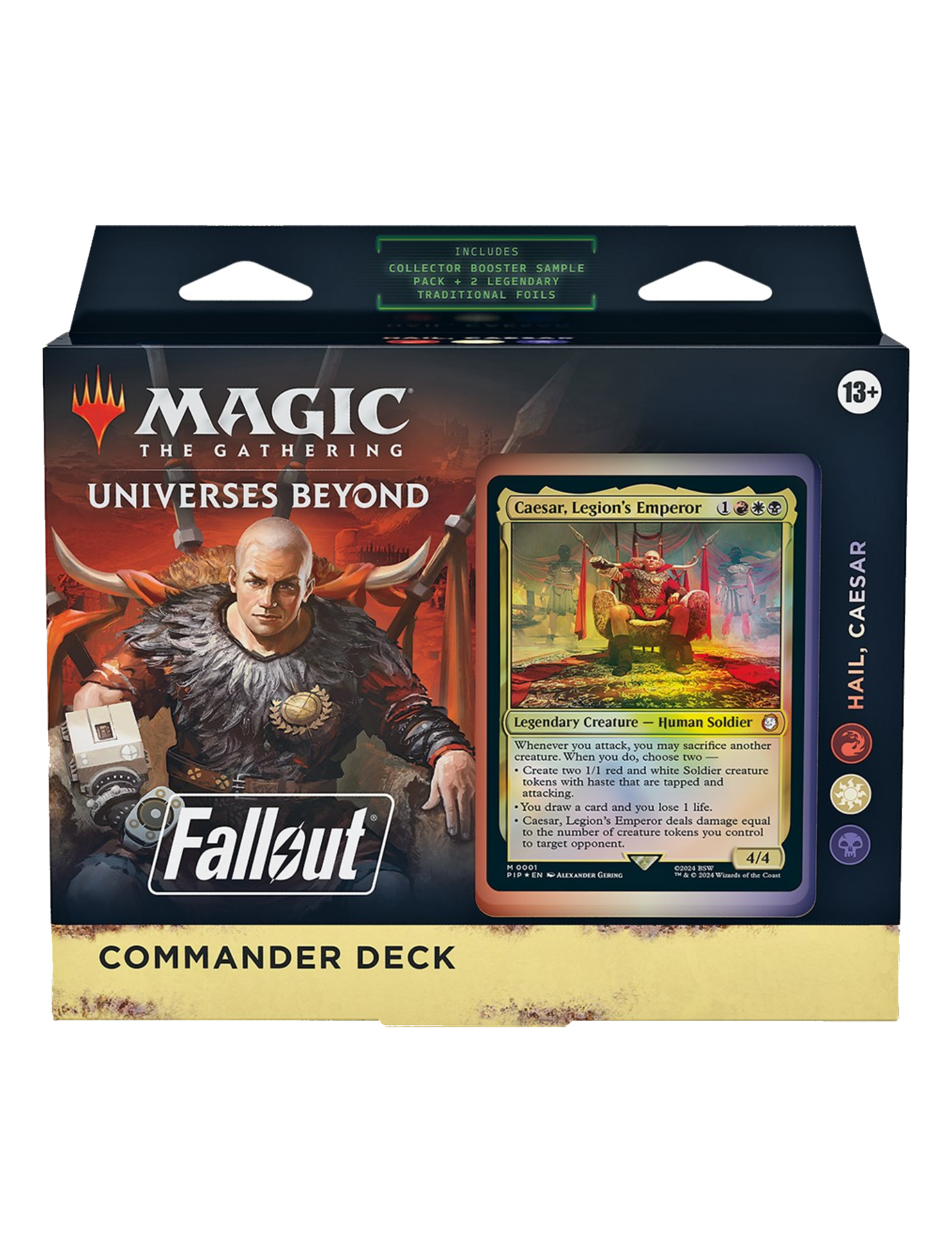 Universes Beyond: Fallout - Hail, Caesar Commander Deck Precon Fabled Tavern Universes Beyond: Fallout - Hail, Caesar Commander Deck Precon Fabled Tavern