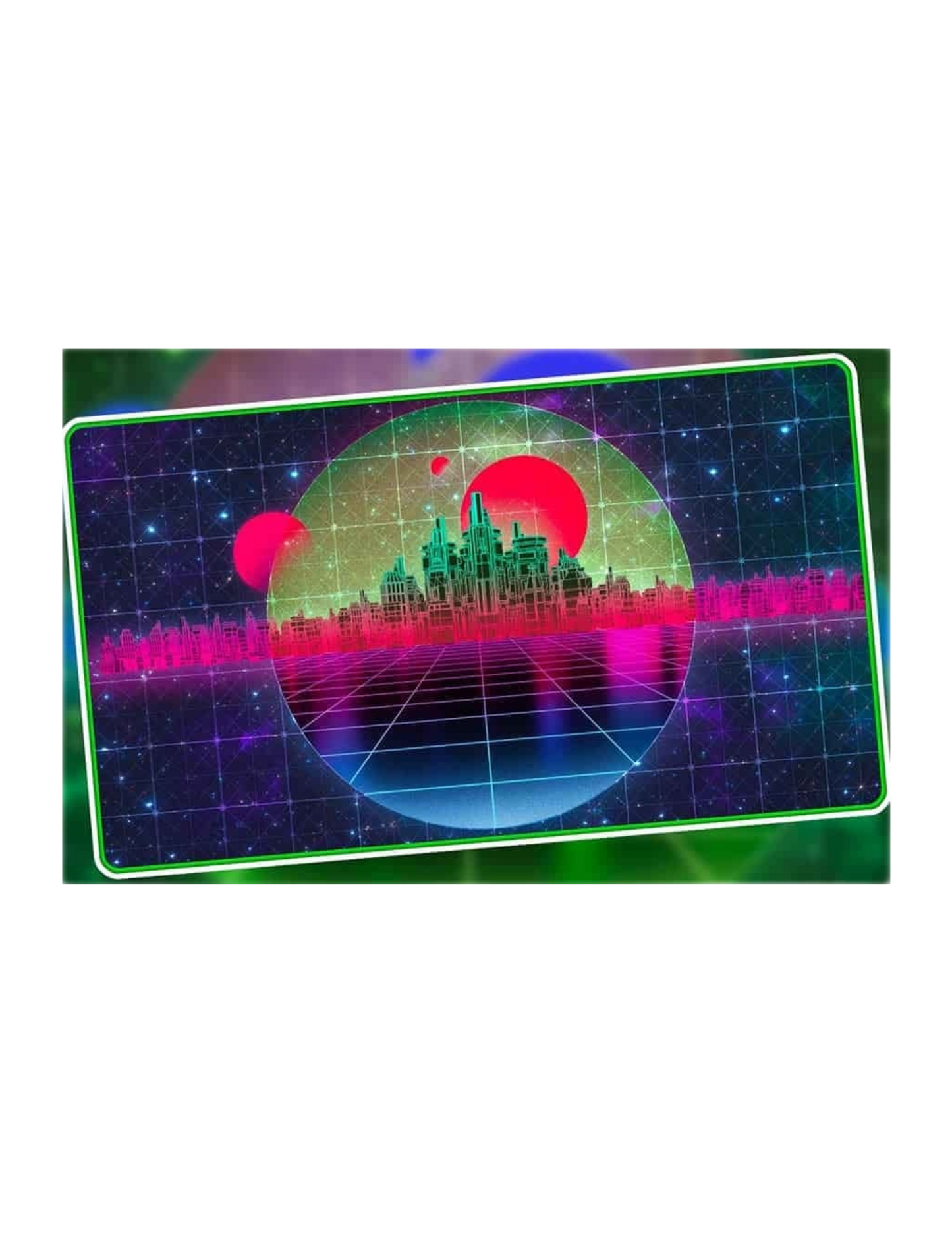 INFINITE BLACK: PREMIUM RETROWAVE PLAYMAT- FOREST