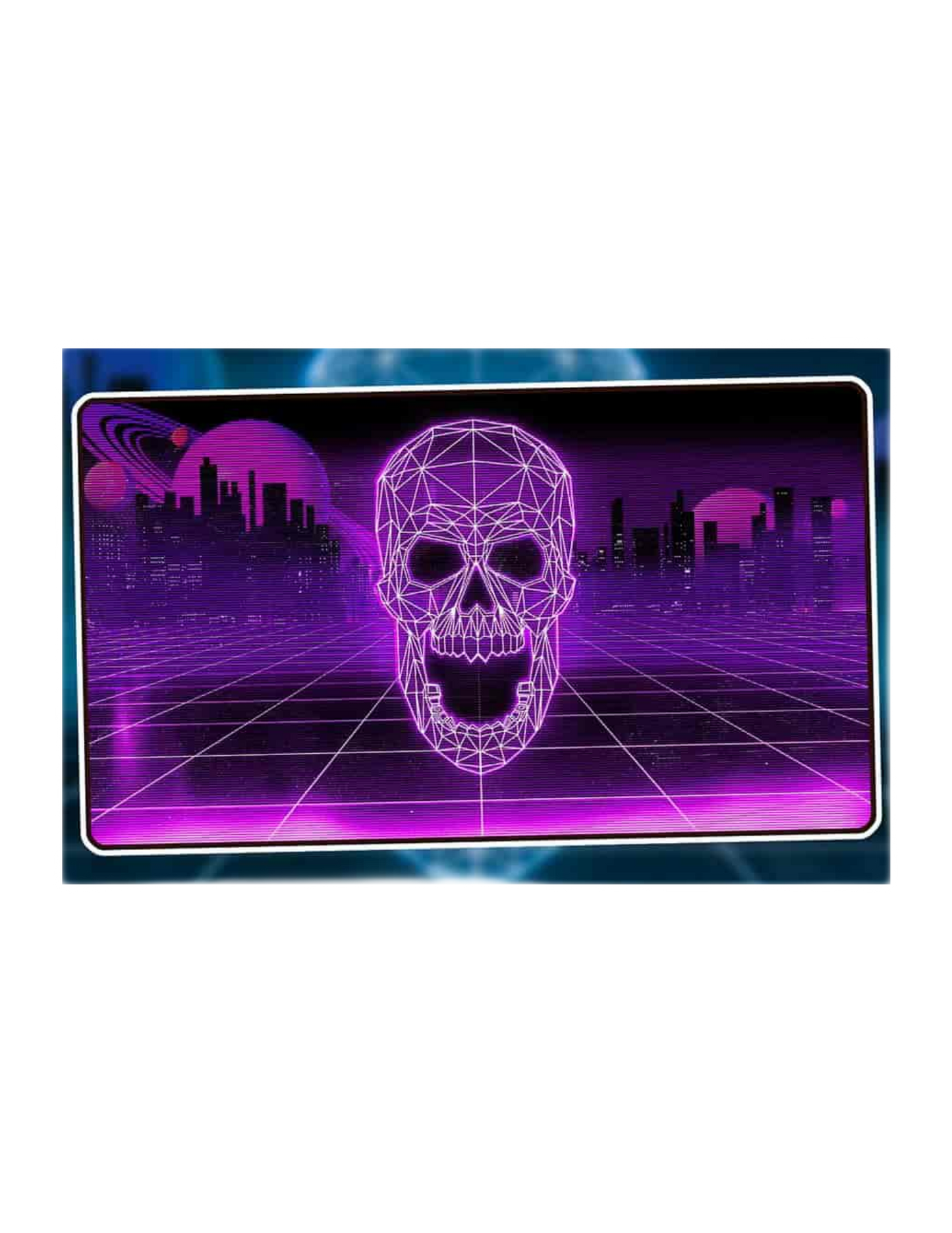 INFINITE BLACK: PREMIUM RETROWAVE PLAYMAT: SWAMP