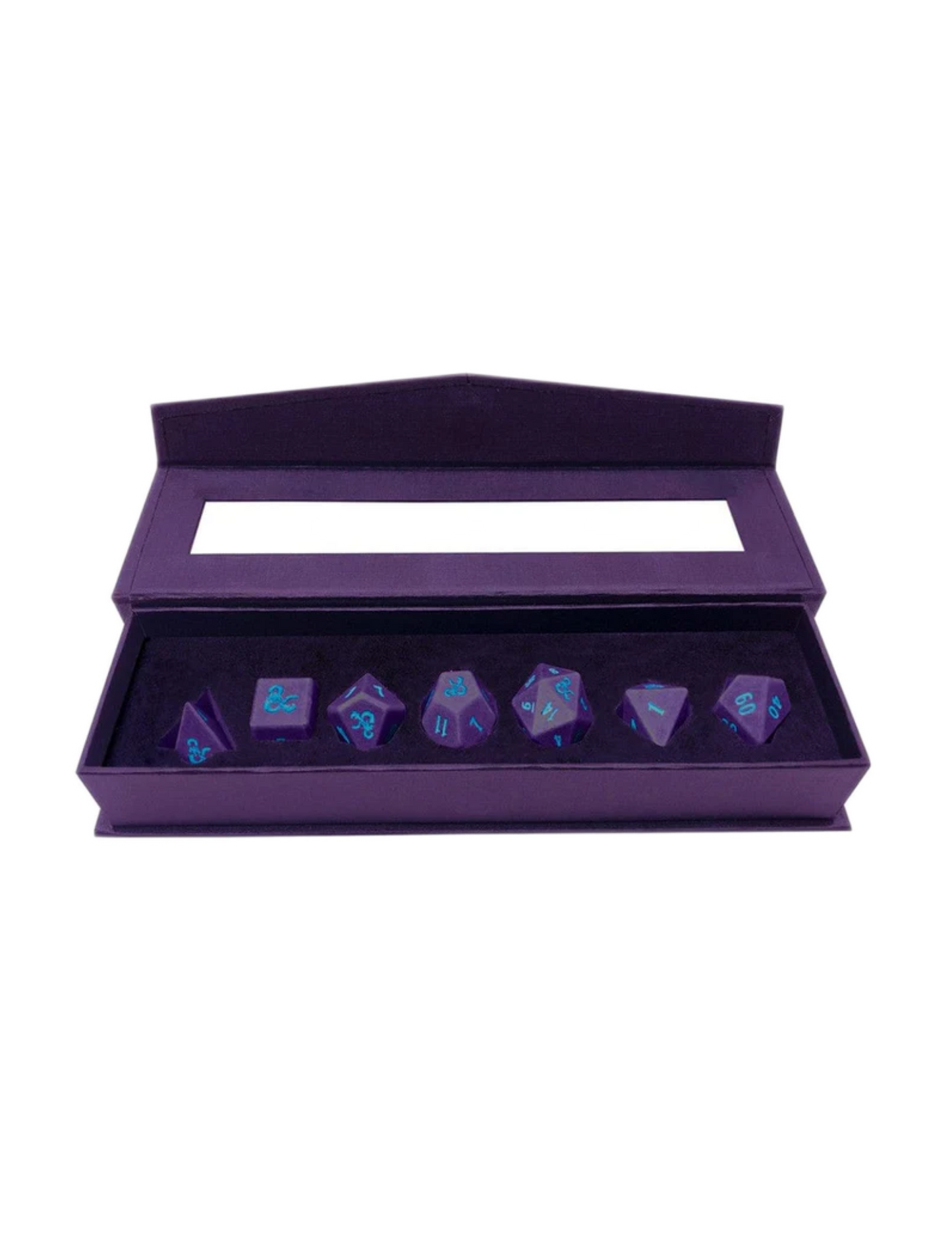 Dungeons & Dragons RPG: Phandelver Campaign - 7RPG Heavy Metal Dice Royal Purple and Sky Blue