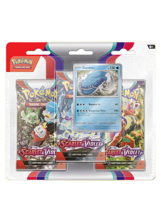 Scarlet & Violet 3 Pack Blister (Dondozo or Arcanine)