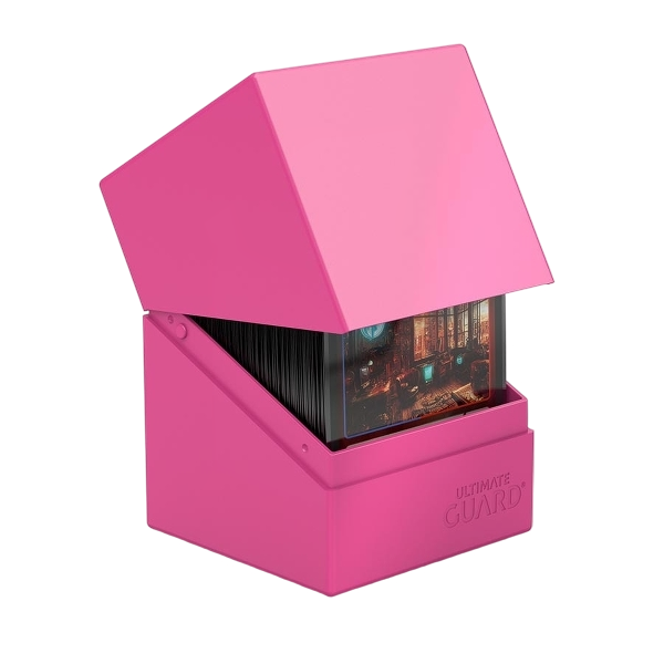 Ultimate Guard Boulder Deck Box 100+ Solid - Neon Pink