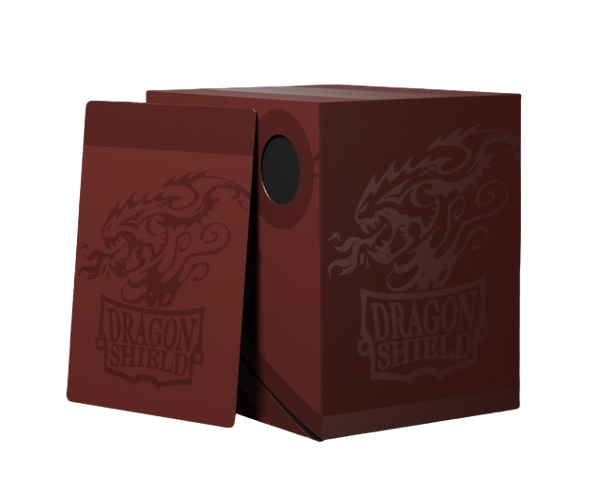 DRAGON SHIELD: DOUBLE SHELL DECK BOX: BLOOD RED-BLACK