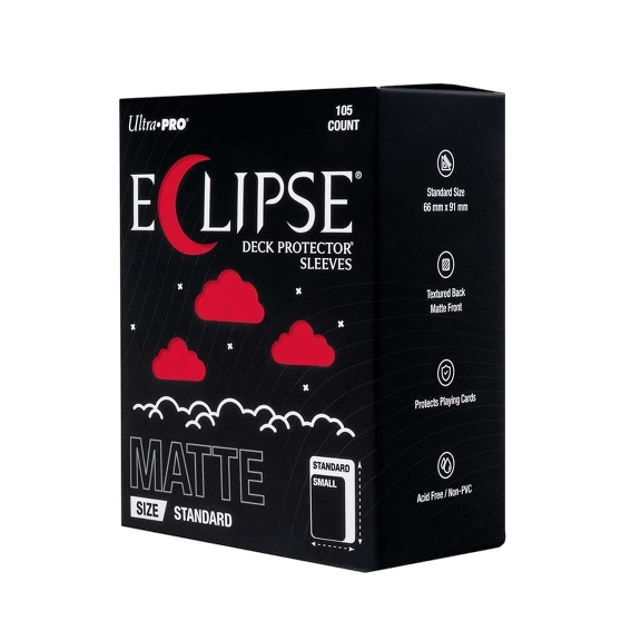 ULTRA PRO: ECLIPSE SLEEVES: STANDARD MATTE APPLE RED (105CT)