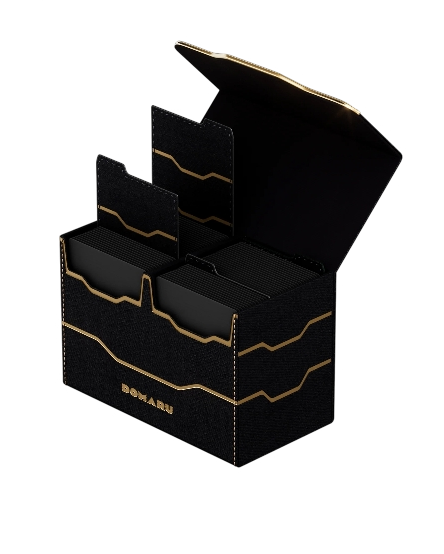 DOMARU Armory Collection Vertex Duo 200+ Toploading Box - Obsidian