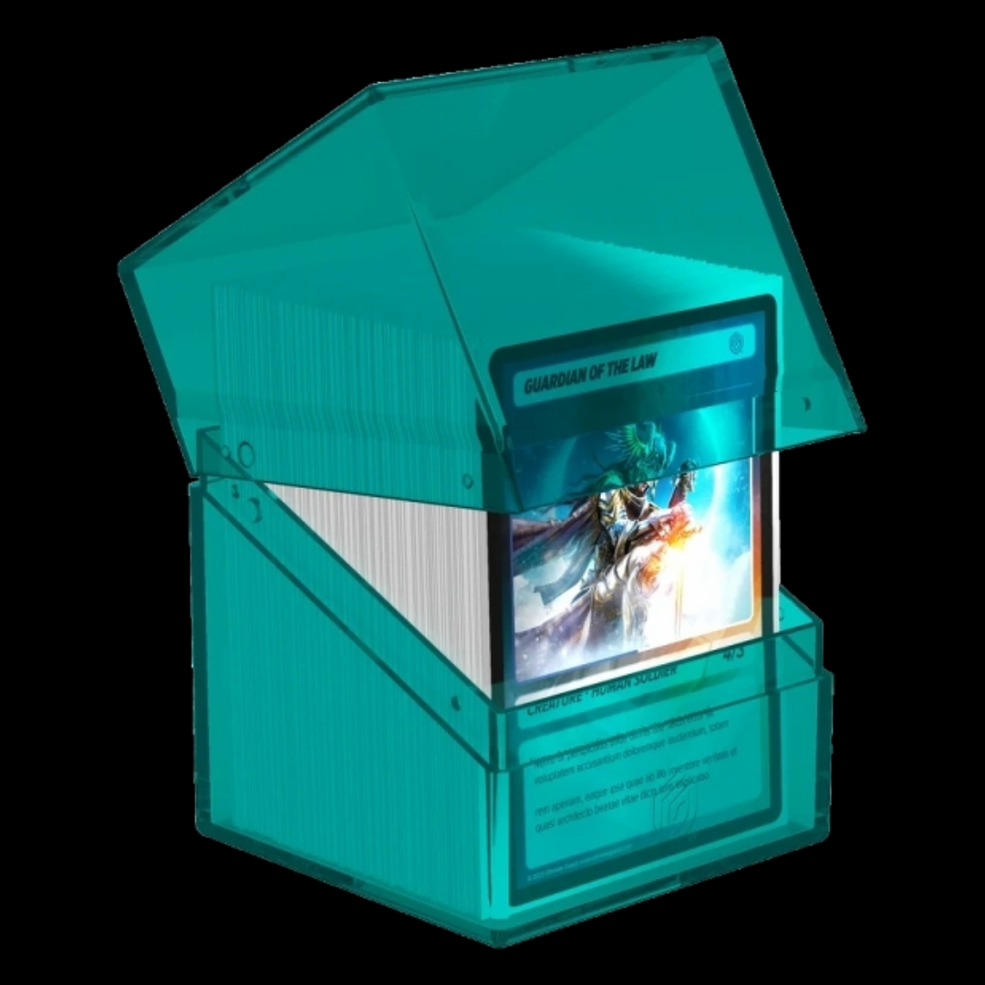 Boulder 100+ Clear Deck Box - Malachite