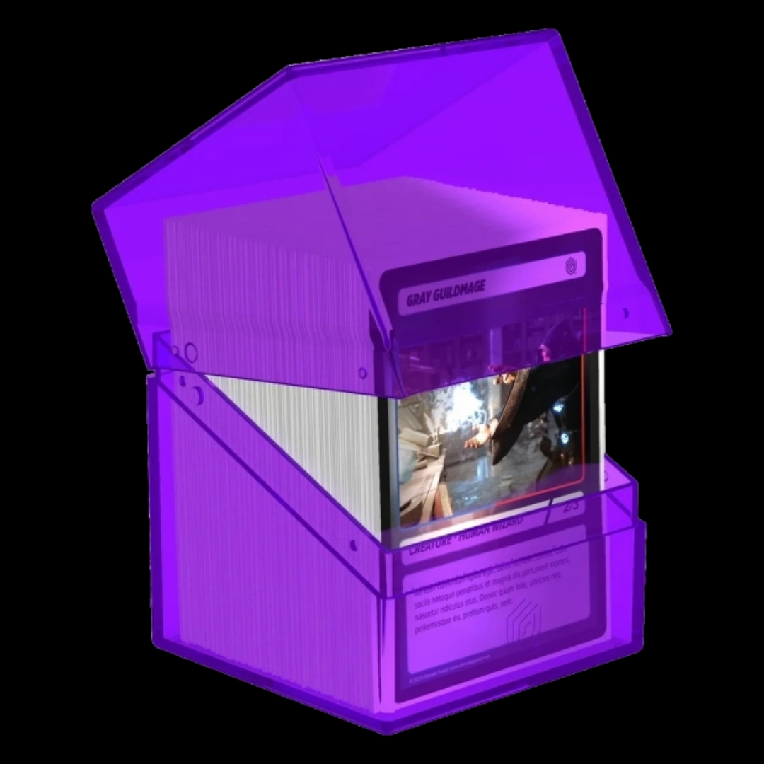 Boulder 100+ Clear Deck Box - Amethyst