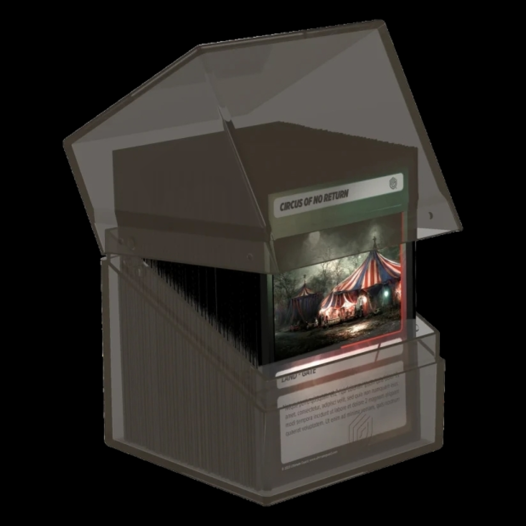 Boulder 100+ Clear Deck Box - Onyx