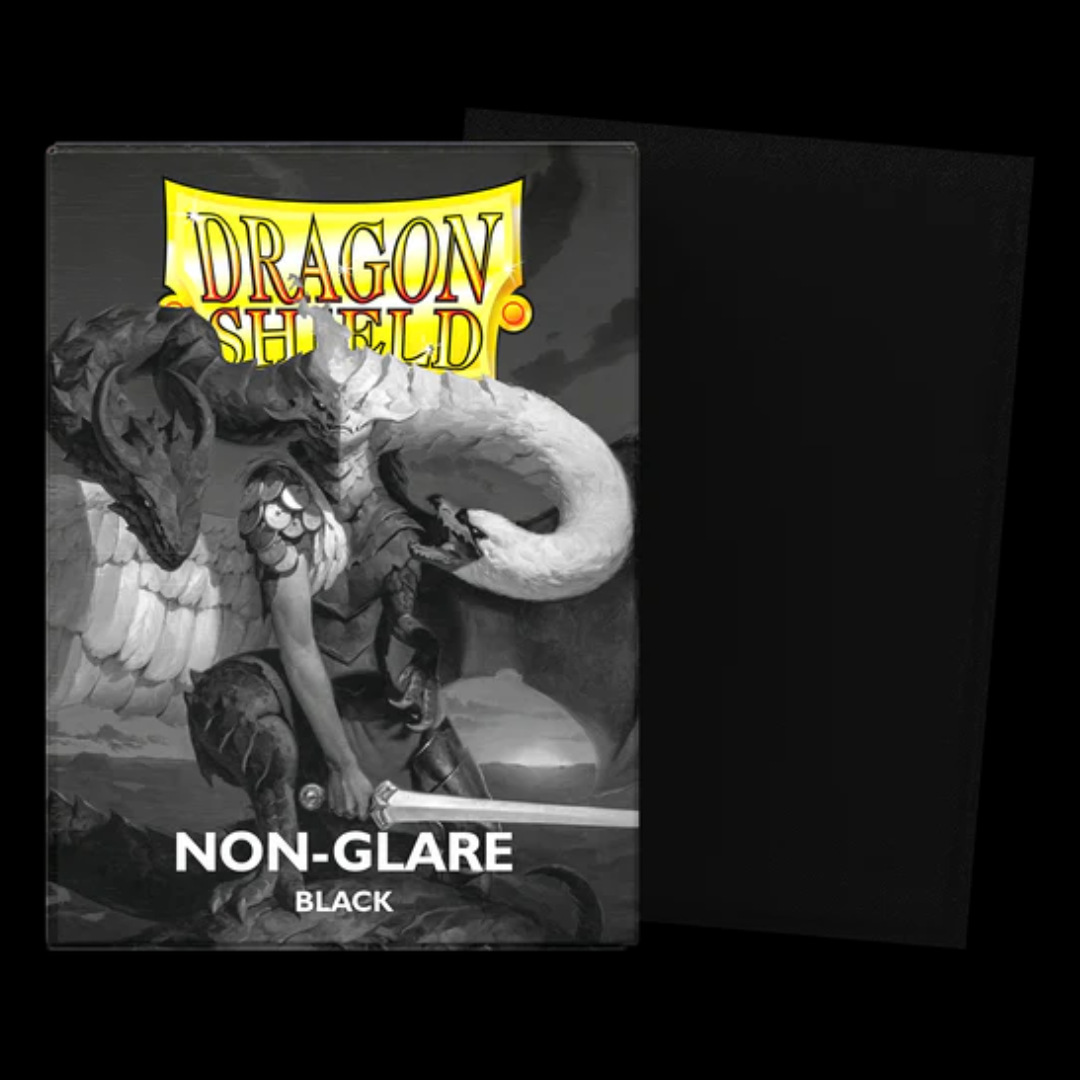 Dragon Shield Non-Glare Matte Sleeves - Black 100CT