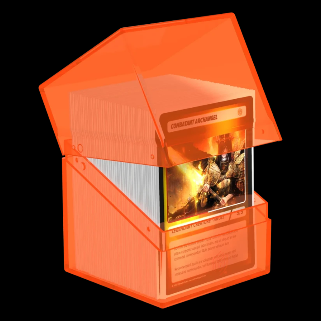 Boulder 100+ Deck Box Clear - Poppy Topaz