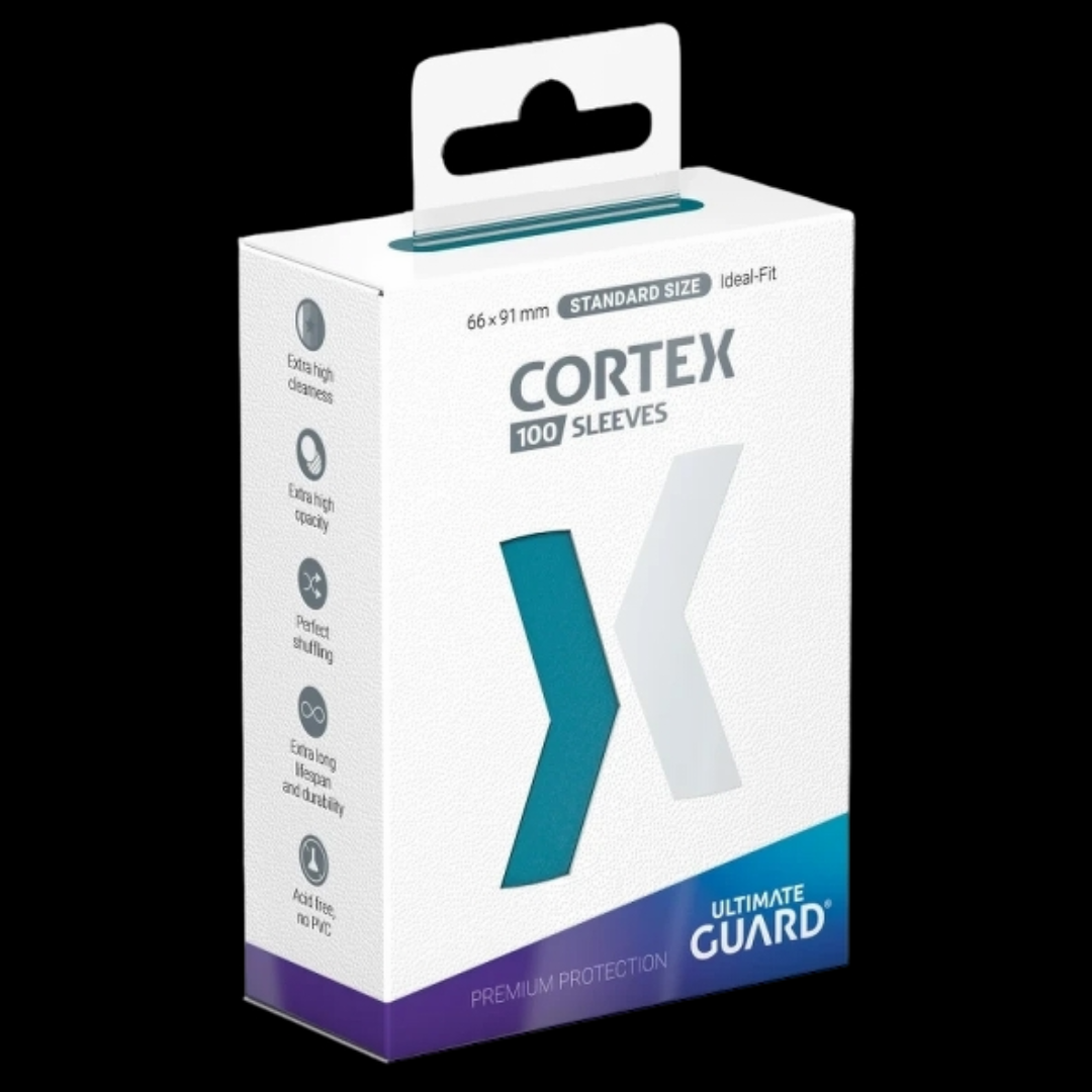 Cortex Sleeves Standard Size Matte (100) - Petrol