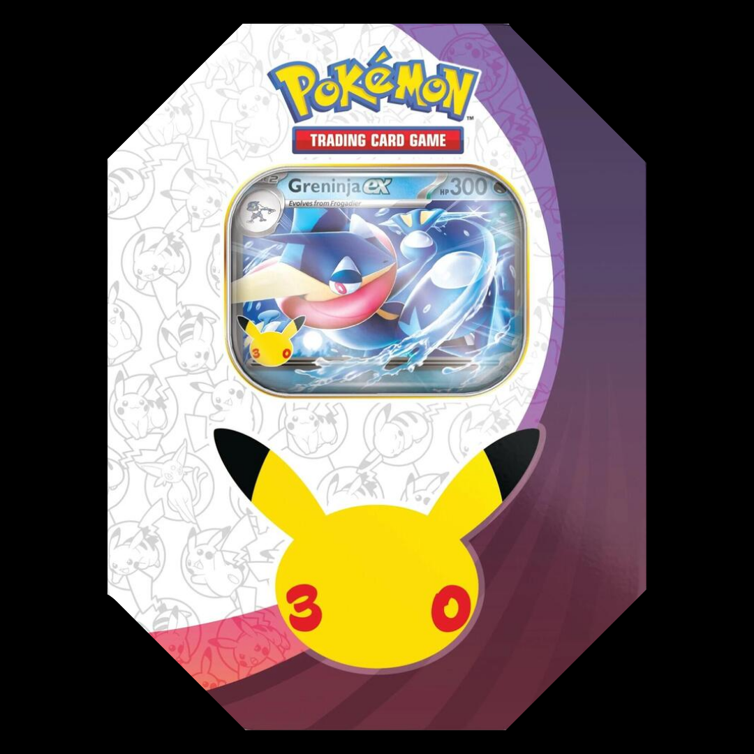 PRE ORDER Pokemon 30th Celebration Tin [Greninja ex] (EXPECTED TO SHIP 12/4)