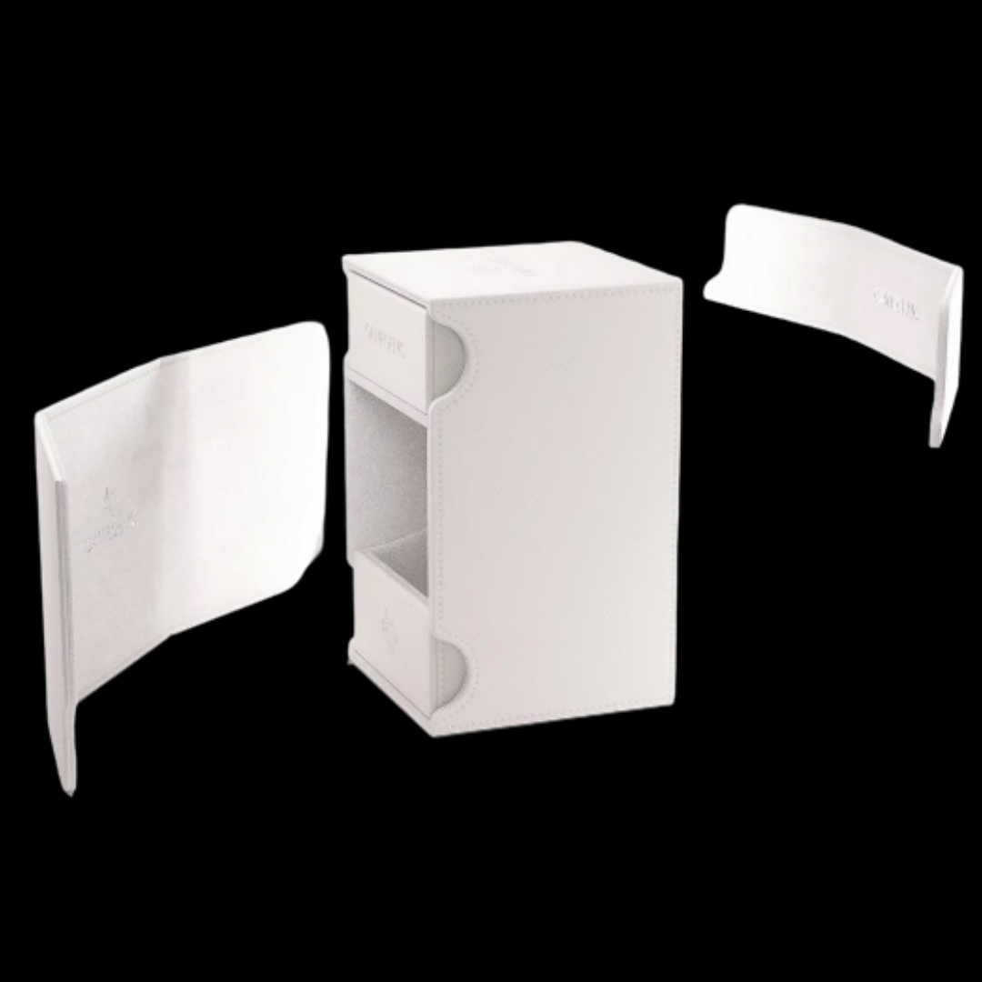 GAMEGENIC: WATCHTOWER 100+ XL DECK BOX (WHITE)