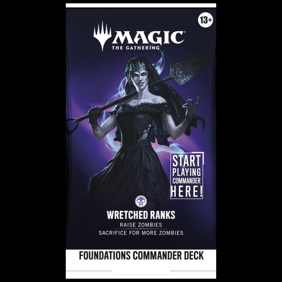 PRE ORDER Magic The Gathering: Foundations Commander Deck - Wretched Ranks (EXPECTED TO SHIP 10/2)