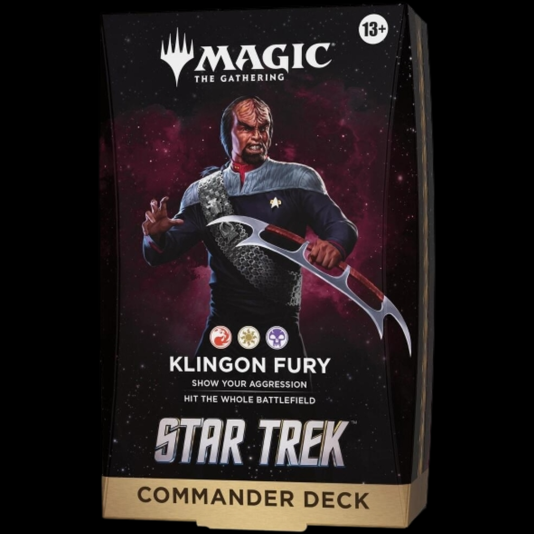 PRE ORDER Magic The Gathering: Star Trek Commander Deck - Klingon Fury (EXPECTED TO SHIP 11/13)