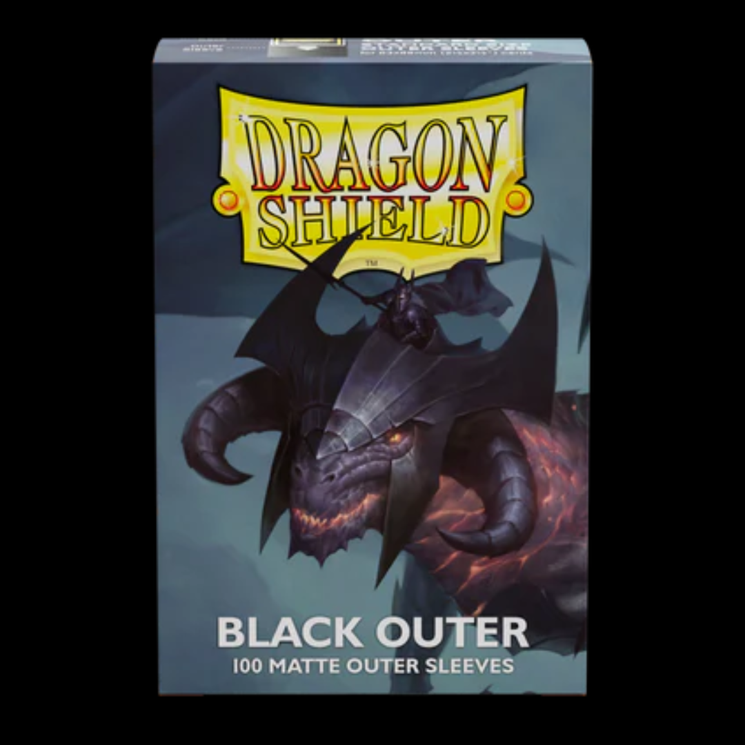 Dragon Shield Sleeves: Outer Sleeves Standard Matte - Black 100CT