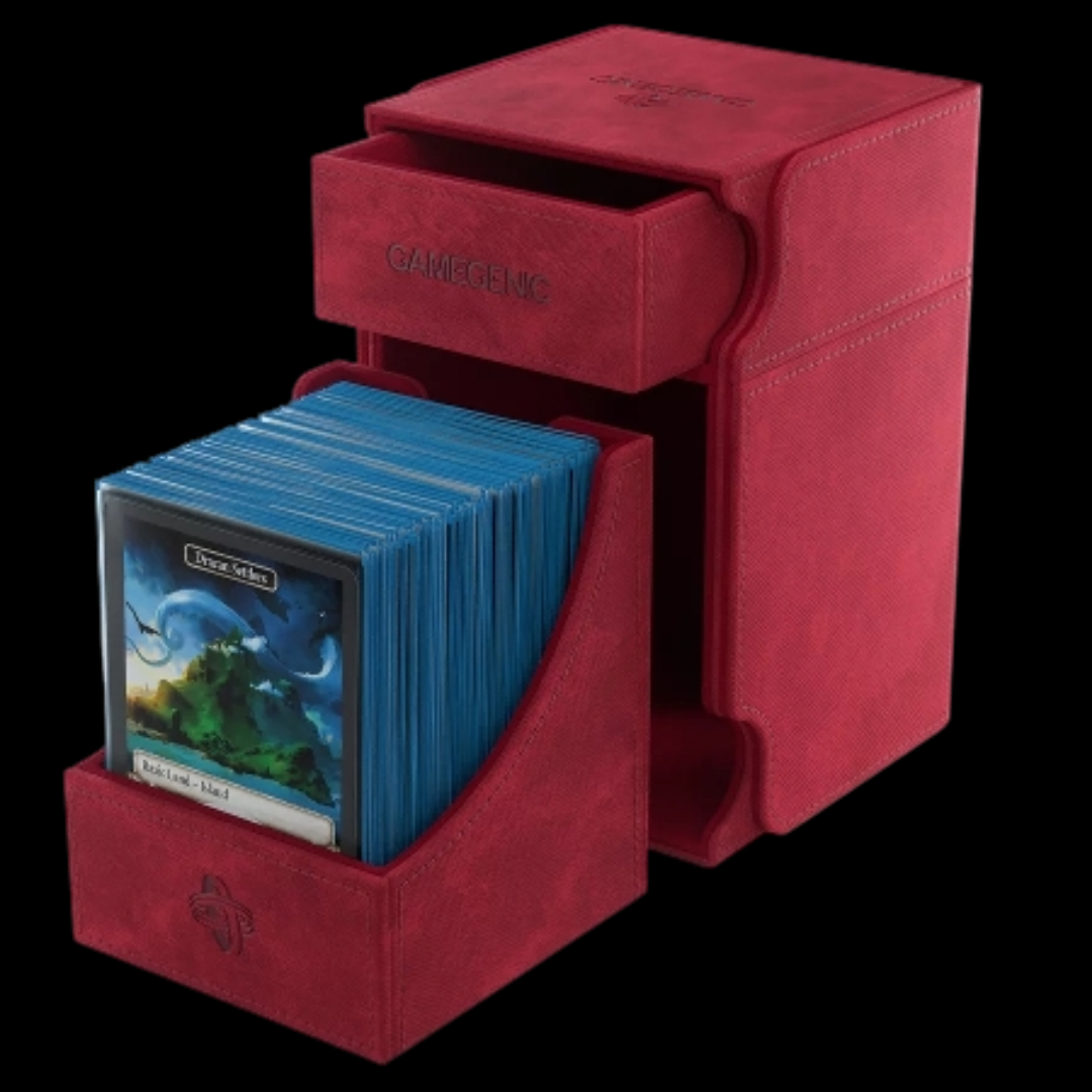 GAMEGENIC: WATCHTOWER DECK BOX 100+(RED)