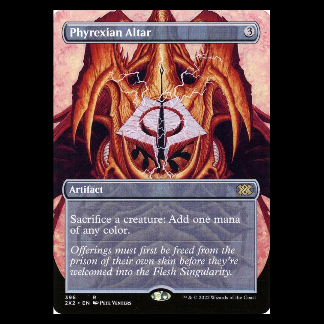 NEAR MINT FOIL Phyrexian Altar (Borderless) - Double Masters 2022
