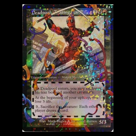 NEAR MINT FOIL Deadpool, Trading Card (7129) (Pool Party Foil)