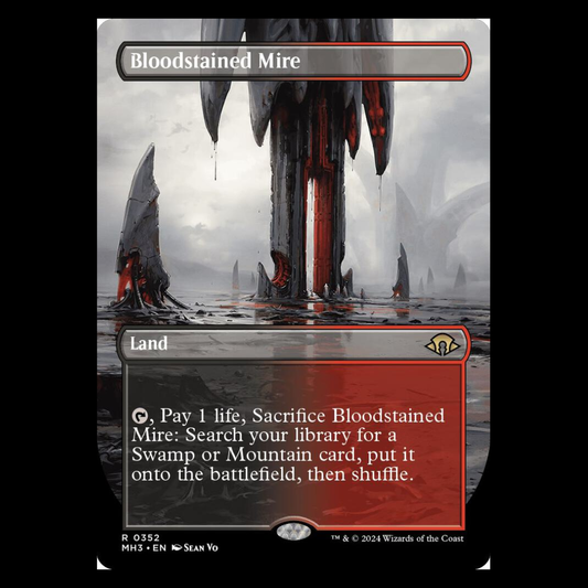 NEAR MINT FOIL Bloodstained Mire (Borderless) - Modern Horizons 3