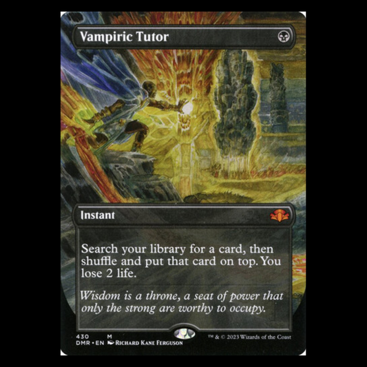 NEAR MINT FOIL Vampiric Tutor (Borderless) - Dominaria Remastered