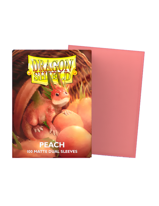 Dragon Shield Dual Matte Sleeves - Peach (100)