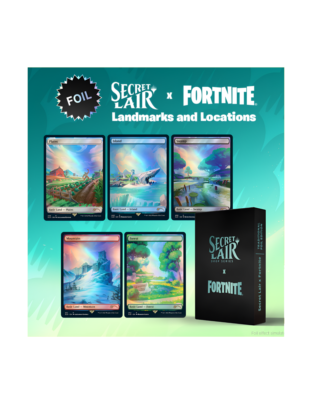 Secret Lair x Fortnite: Landmarks and Locations - Traditional Foil Edition