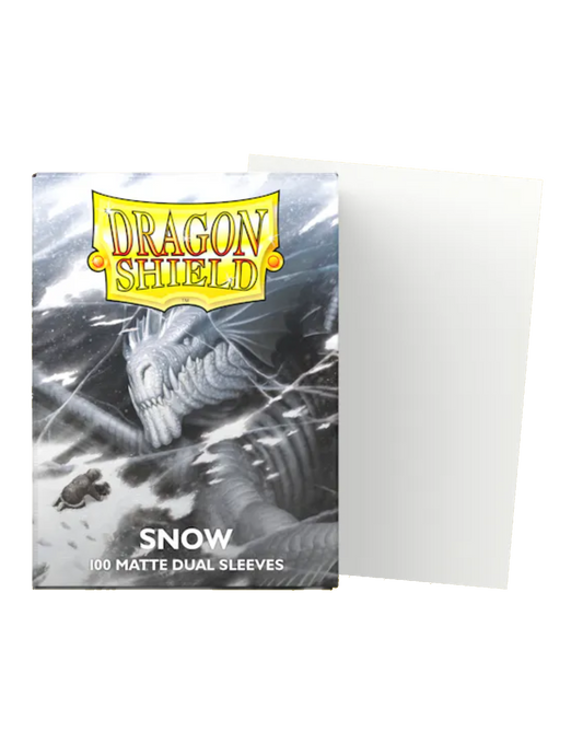 Dragon Shield Dual Matte Sleeves - Snow (100)