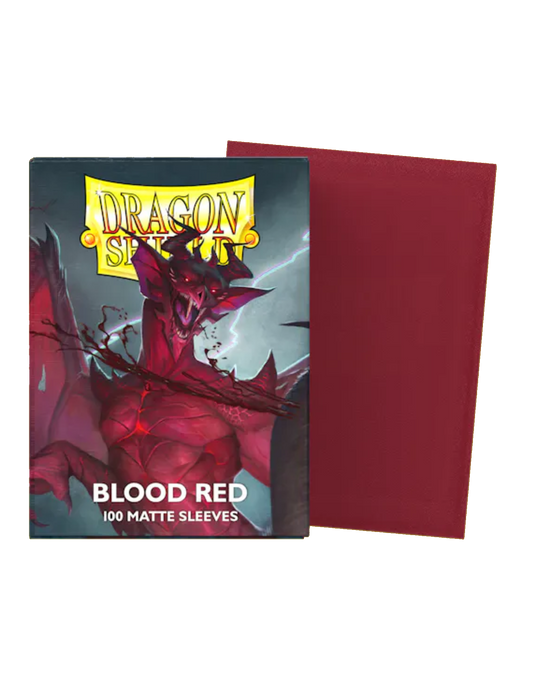 Dragon Shield Matte Sleeves - Blood Red (100)
