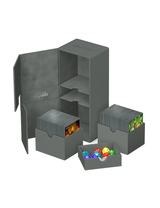 Ultimate Guard Twin Flip'n'Tray Deck Box 266+ Grey