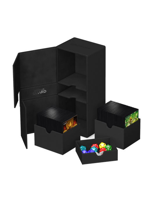Ultimate Guard Twin Flipntray Deck Box 266+ Black