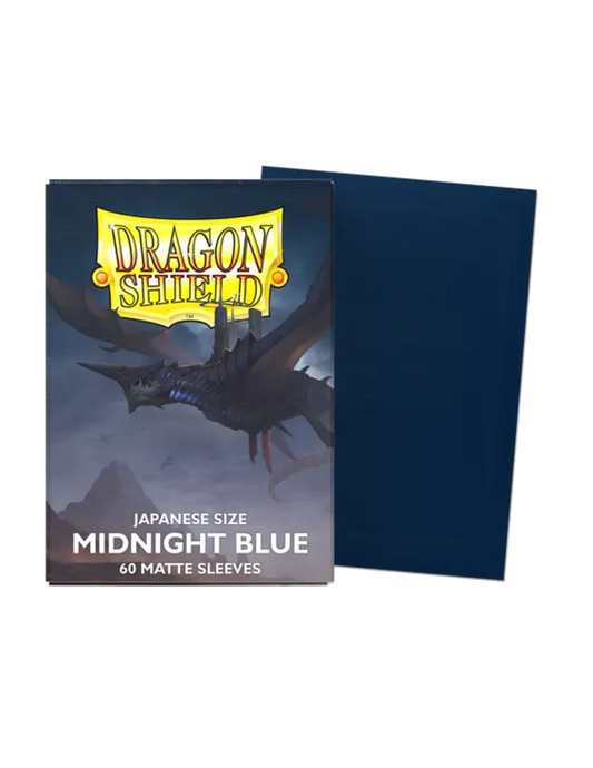 Dragon Shield Matte Sleeves (JAPANESE SIZED) - Midnight Blue (60)