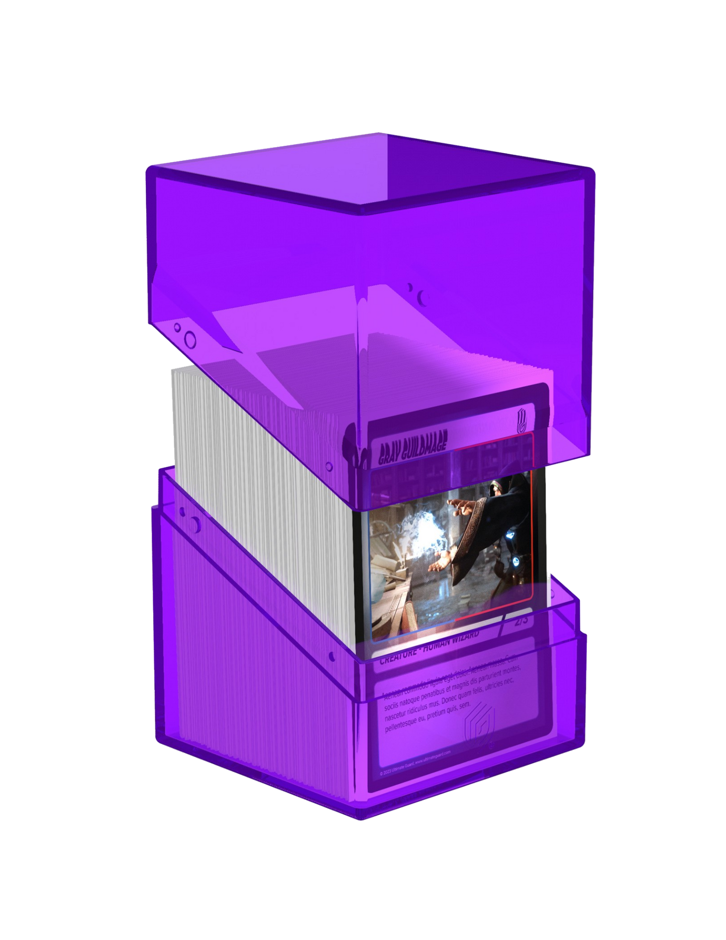 Boulder 100+ Clear Deck Box - Amethyst