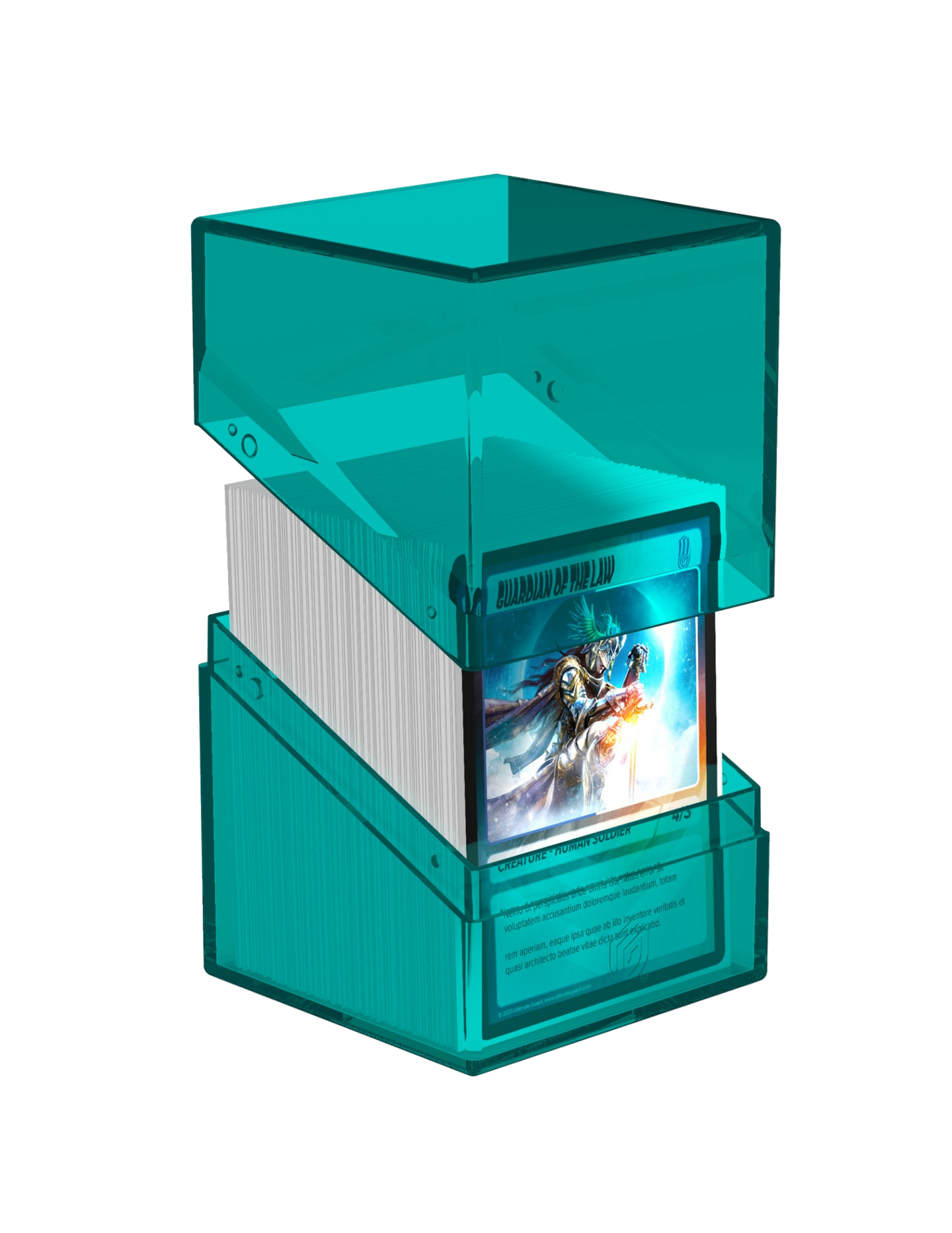 Boulder 100+ Clear Deck Box - Malachite