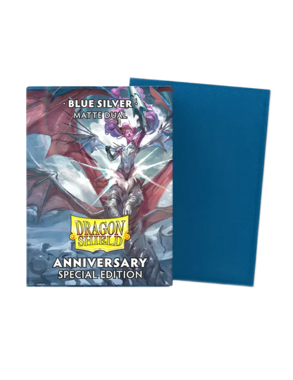 Dragon Shield 25th Special Edition Sleeves Matte - Blue Silver (100)