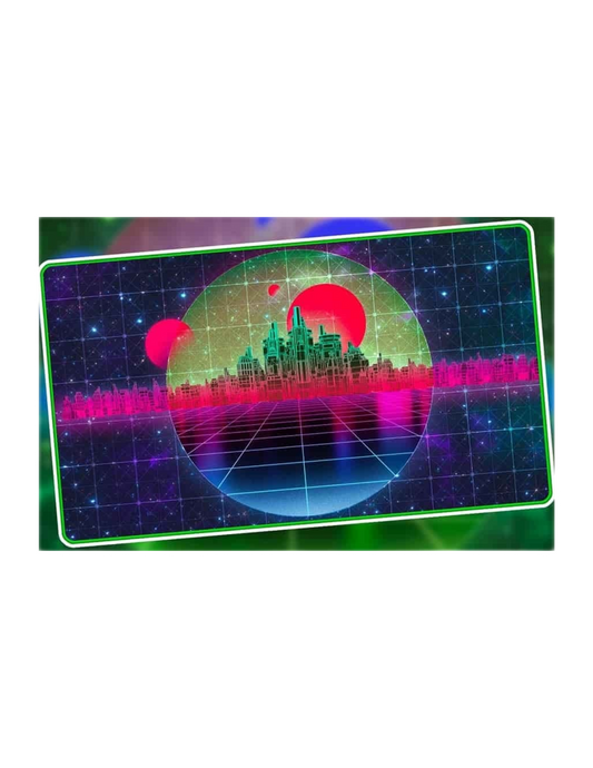 INFINITE BLACK: PREMIUM RETROWAVE PLAYMAT- FOREST