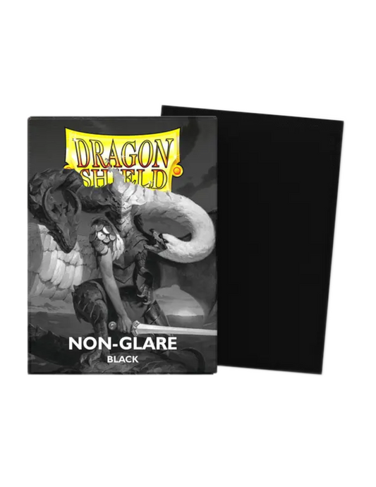 Dragon Shield Non-Glare Matte Sleeves - Black 100CT