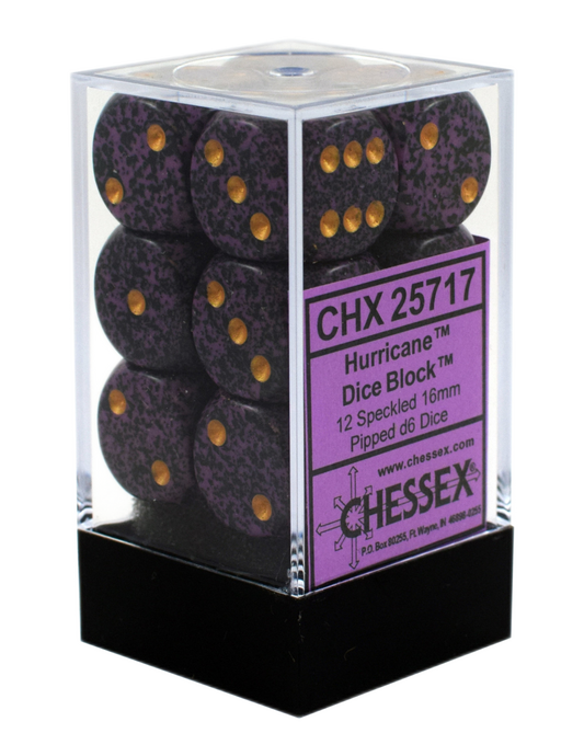 Chessex: Speckled Hurricane 16Mm D6 Dice Block