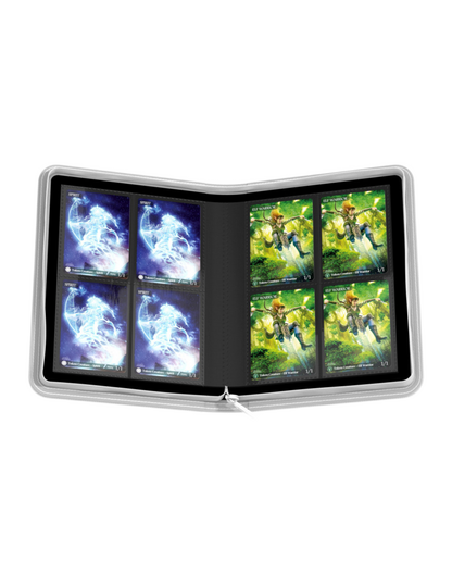 4 Pocket Zipfolio Xenoskin White Binder