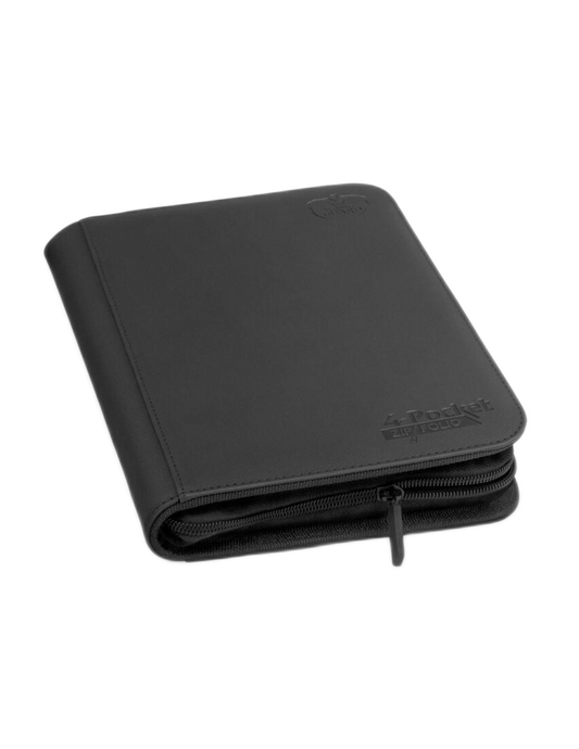 4 Pocket Zipfolio Xenoskin Black Binder