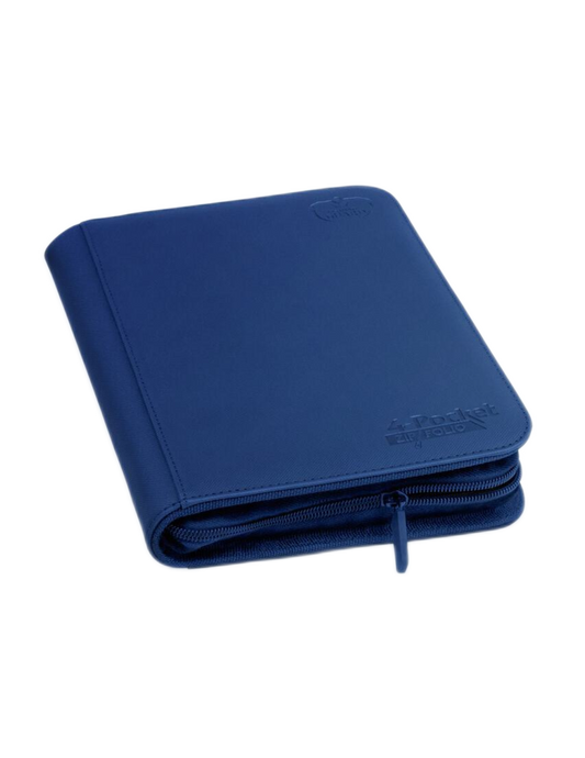 4 Pocket Zipfolio Xenoskin Dark Blue Binder