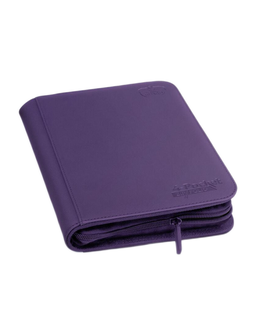 4 Pocket Zipfolio Xenoskin Purple Binder